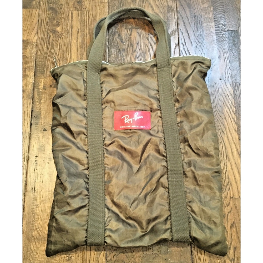 USAF Ray‑Ban Helmet Visor / Eyewear Kit Bag – OD Green Nylon – 15x20 – Vintage